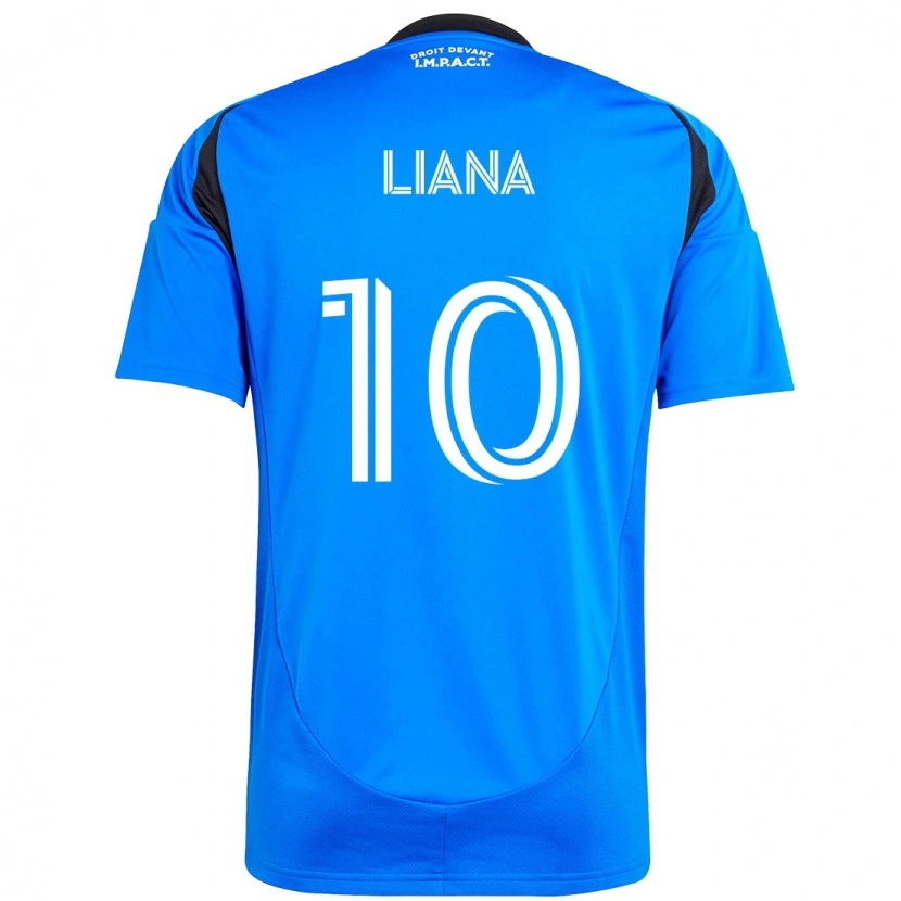 Danxen Mænd Tarasco Liana #10 Himmelblå Mørkeblå Hjemmebane Spillertrøjer 2025/26 Trøje T-Shirt