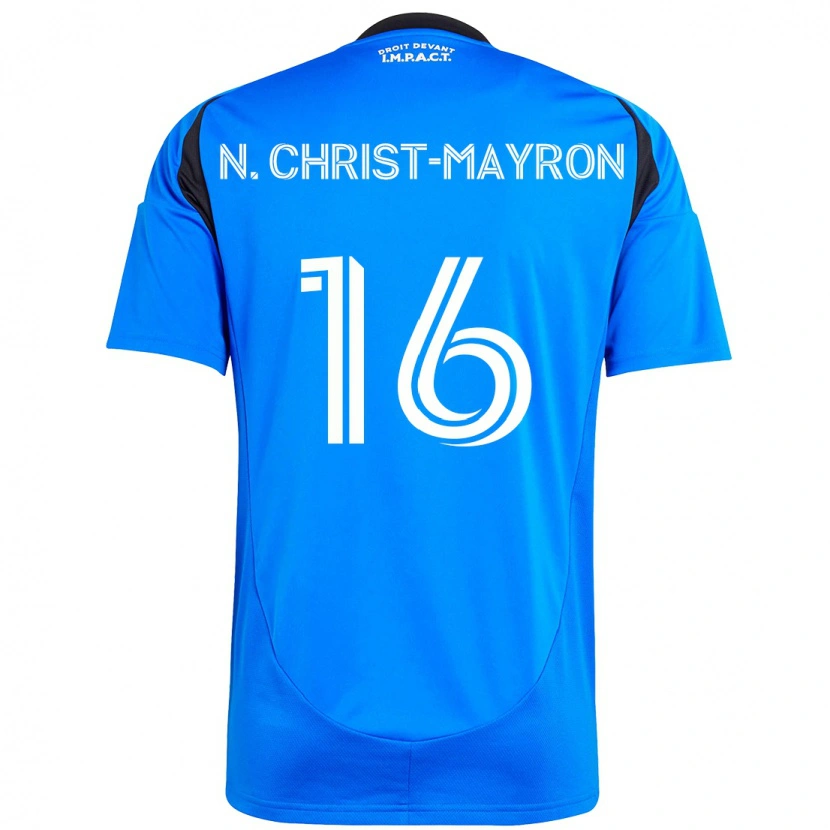 Danxen Mænd Brou Aya N'ta Christ-Mayron #16 Himmelblå Mørkeblå Hjemmebane Spillertrøjer 2025/26 Trøje T-Shirt