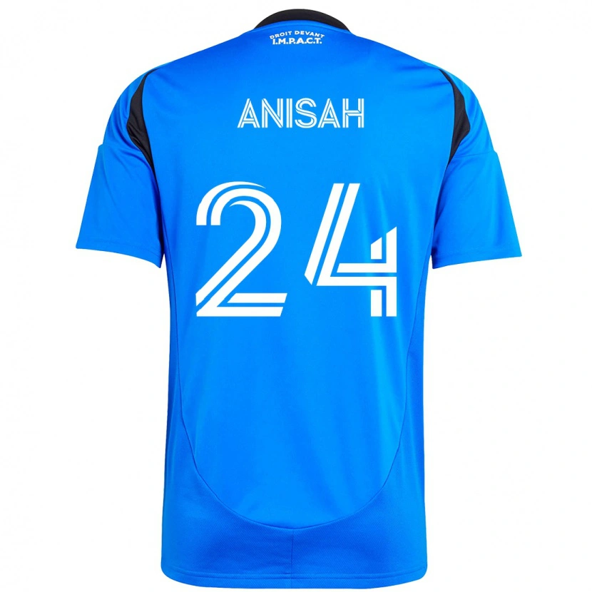 Danxen Mænd Yusuf Anisah #24 Himmelblå Mørkeblå Hjemmebane Spillertrøjer 2025/26 Trøje T-Shirt