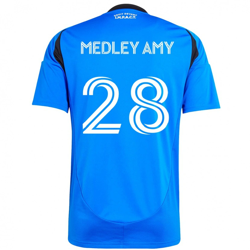 Danxen Mænd Medley Amy #28 Himmelblå Mørkeblå Hjemmebane Spillertrøjer 2025/26 Trøje T-Shirt