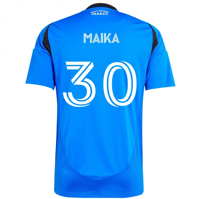 Danxen Mænd Valcourt Maika #30 Mørkeblå Sort Hjemmebane Spillertrøjer 2025/26 Trøje T-Shirt