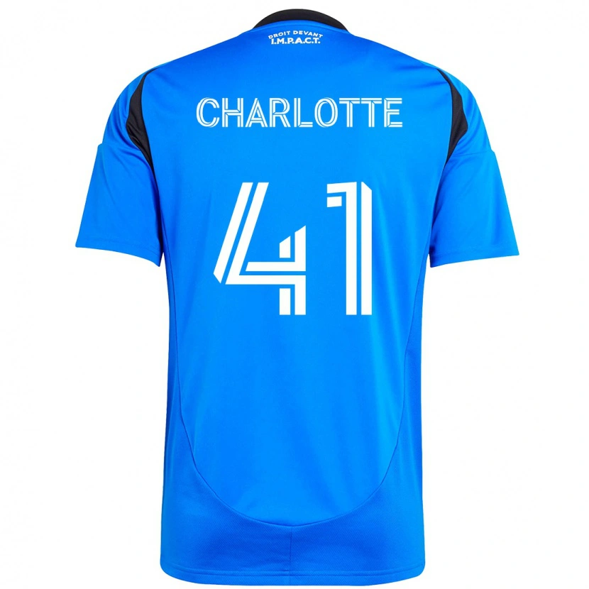 Danxen Mænd Baptista Charlotte #41 Himmelblå Mørkeblå Hjemmebane Spillertrøjer 2025/26 Trøje T-Shirt