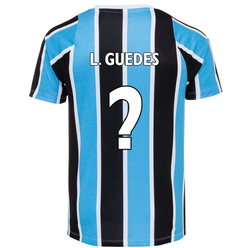 Danxen Mænd Luis Guedes #0 Hvid Blå Hjemmebane Spillertrøjer 2025/26 Trøje T-Shirt
