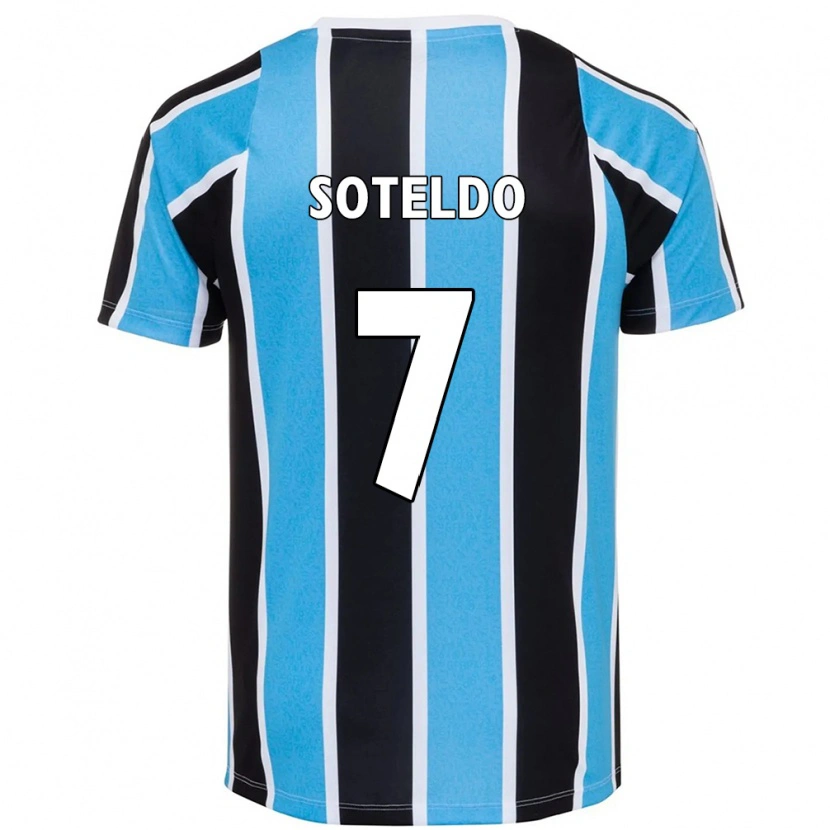 Danxen Mænd Yeferson Soteldo #7 Hvid Blå Hjemmebane Spillertrøjer 2025/26 Trøje T-Shirt