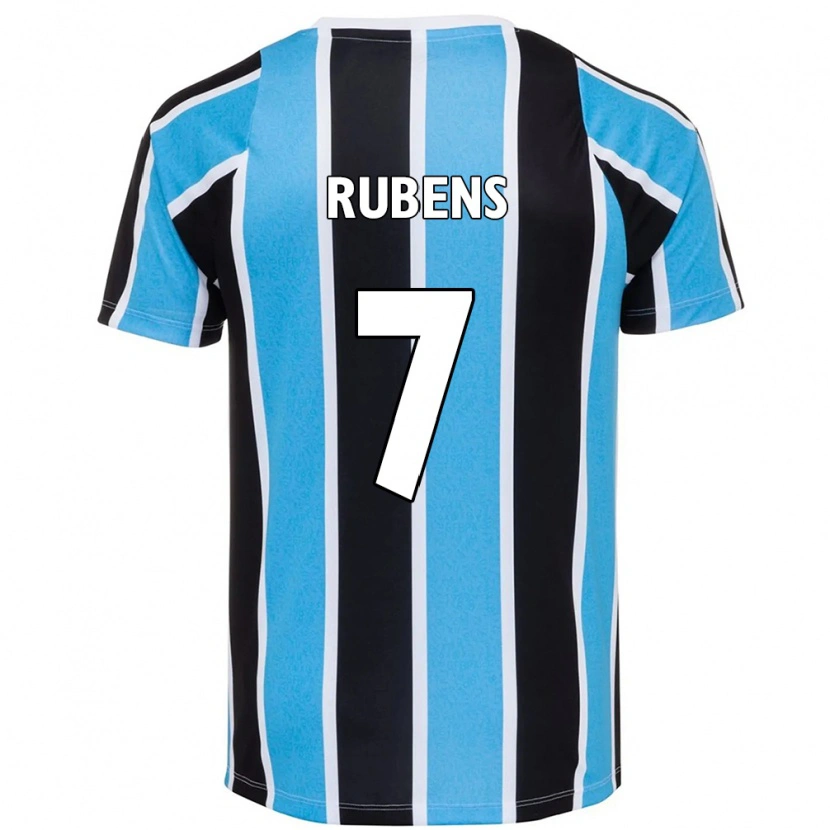 Danxen Mænd Rubens #7 Hvid Blå Hjemmebane Spillertrøjer 2025/26 Trøje T-Shirt