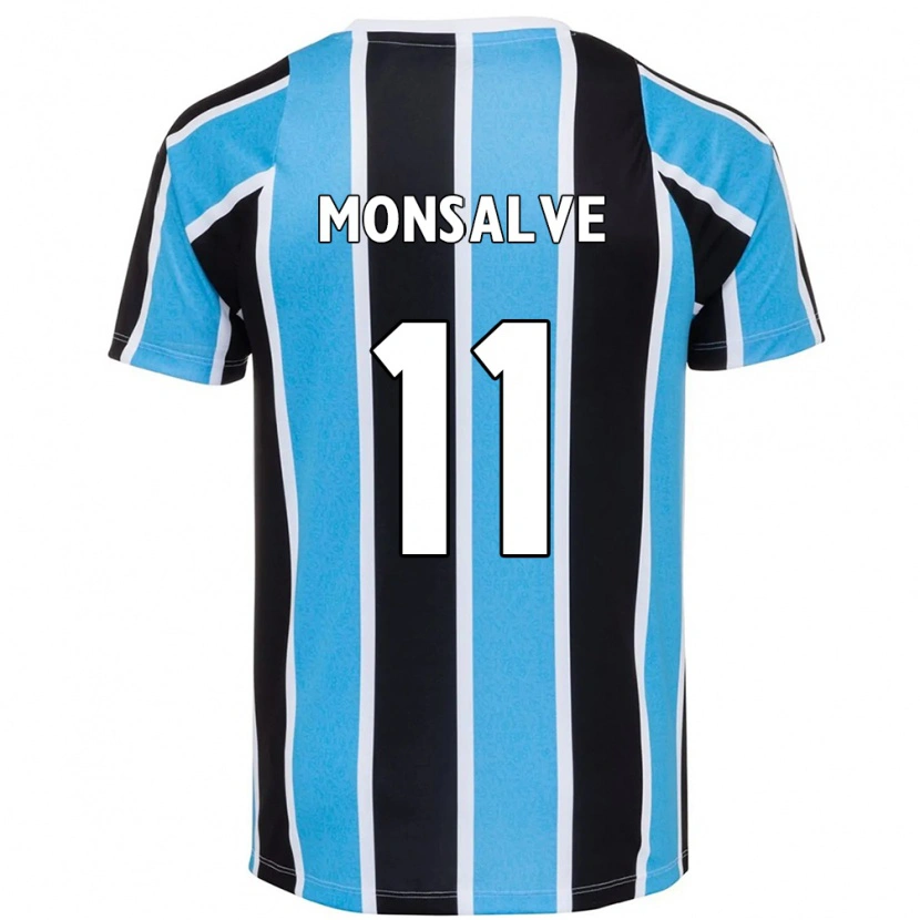Danxen Mænd Miguel Monsalve #11 Hvid Blå Hjemmebane Spillertrøjer 2025/26 Trøje T-Shirt