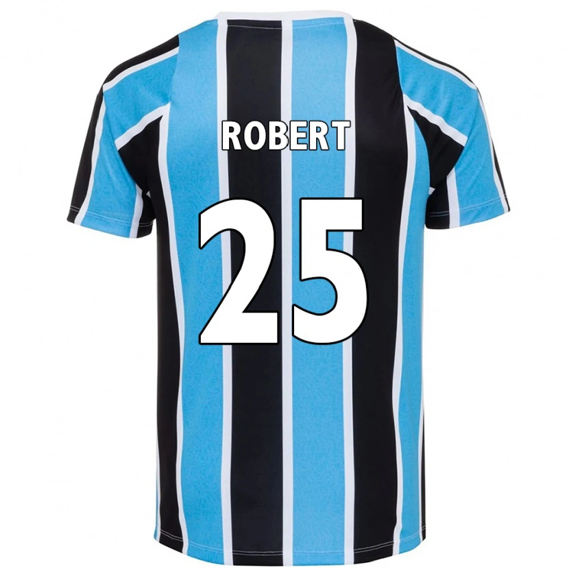 Danxen Mænd Jhonata Robert #25 Hvid Blå Hjemmebane Spillertrøjer 2025/26 Trøje T-Shirt