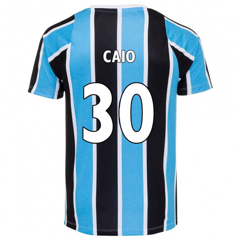 Danxen Mænd Rodrigo Caio #30 Hvid Blå Hjemmebane Spillertrøjer 2025/26 Trøje T-Shirt