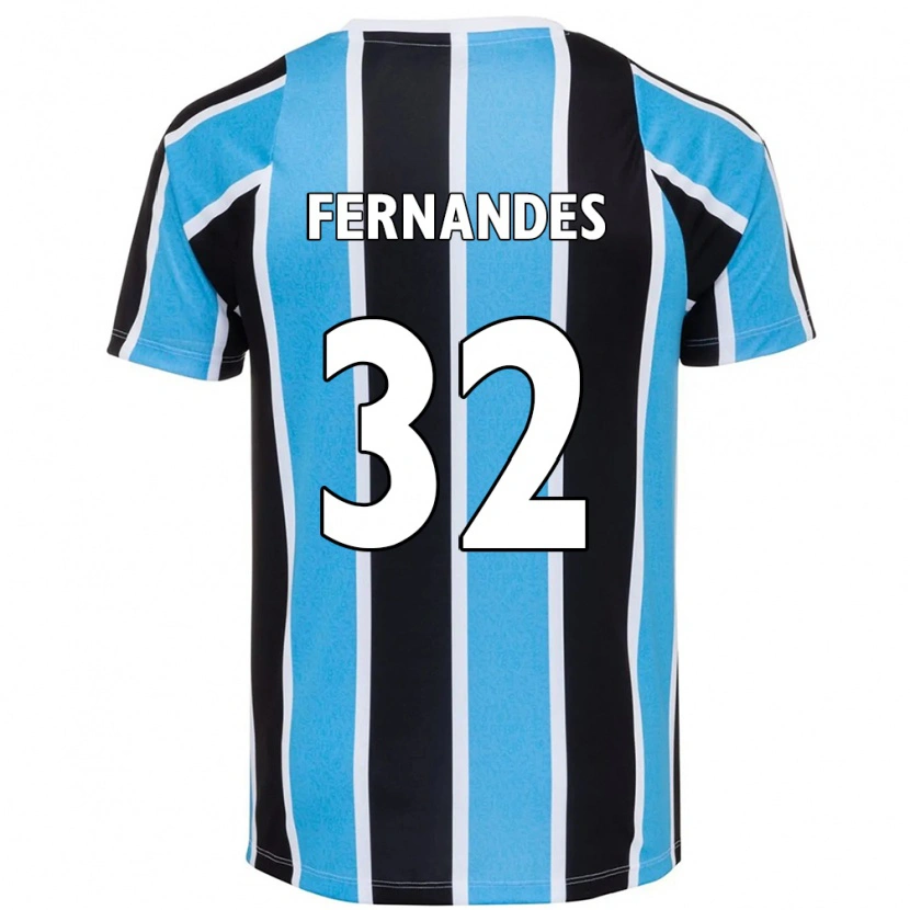 Danxen Mænd Nathan Fernandes #32 Hvid Blå Hjemmebane Spillertrøjer 2025/26 Trøje T-Shirt
