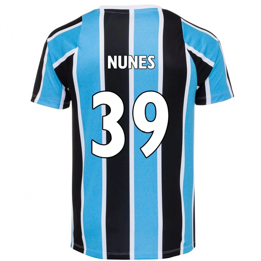 Danxen Mænd Gustavo Gomes #39 Hvid Blå Hjemmebane Spillertrøjer 2025/26 Trøje T-Shirt