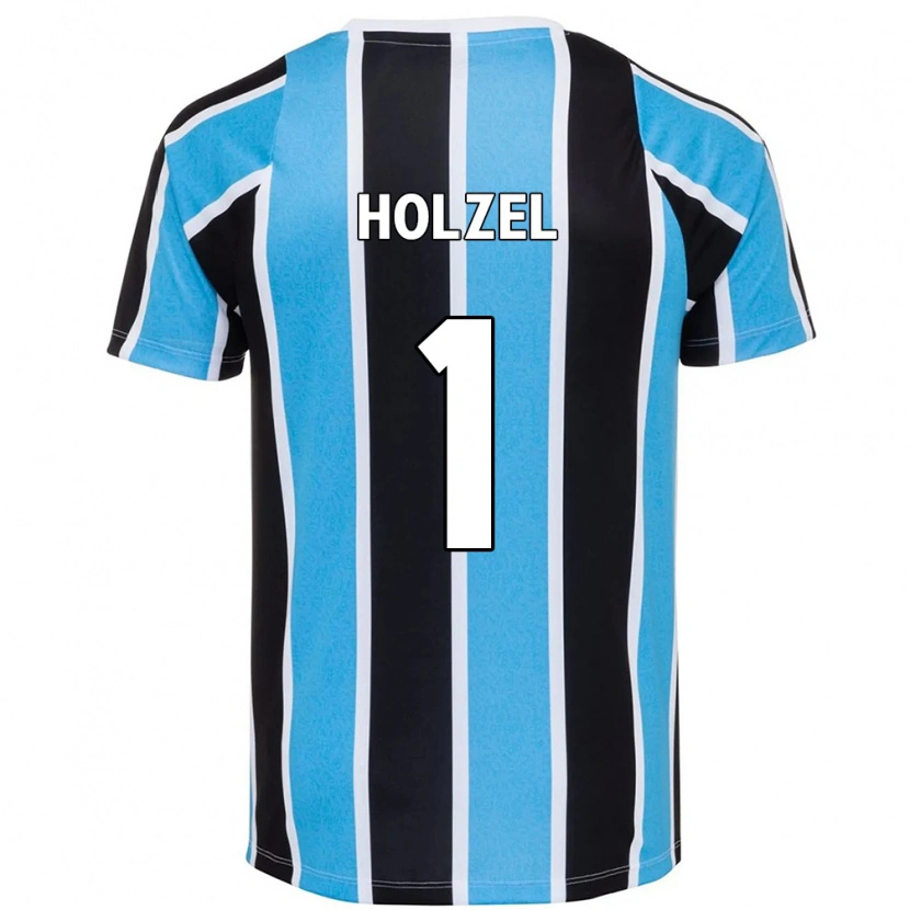 Danxen Mænd Vivi Holzel #1 Hvid Blå Hjemmebane Spillertrøjer 2025/26 Trøje T-Shirt