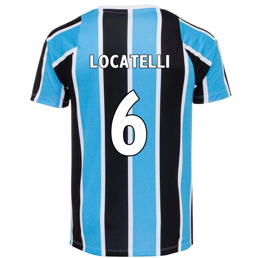 Danxen Mænd Natane Locatelli #6 Hvid Blå Hjemmebane Spillertrøjer 2025/26 Trøje T-Shirt