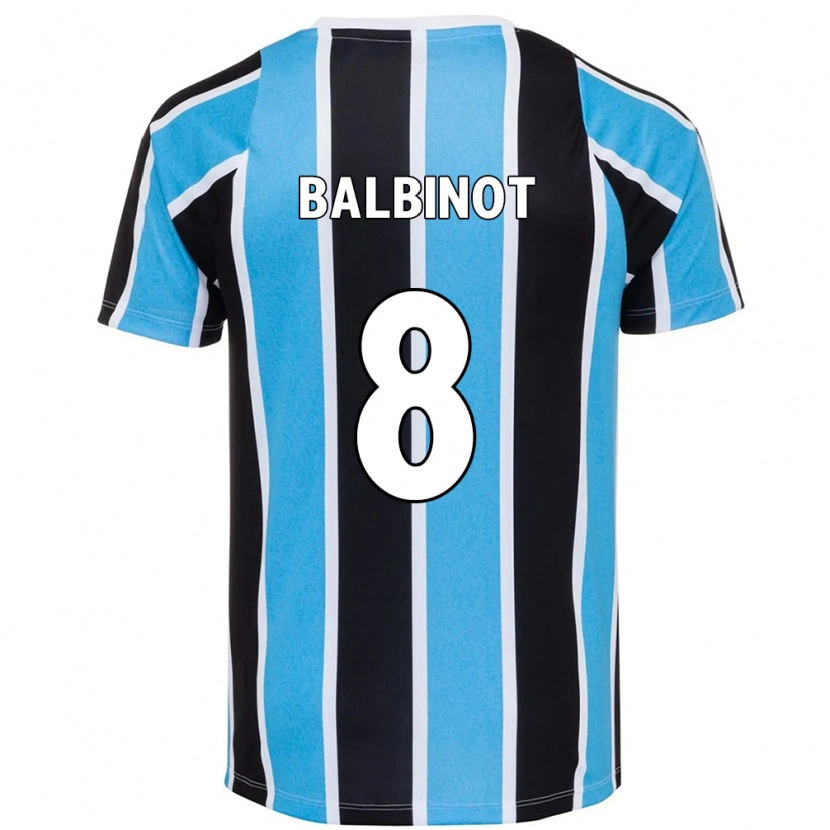 Danxen Mænd Manu Balbinot #8 Hvid Blå Hjemmebane Spillertrøjer 2025/26 Trøje T-Shirt