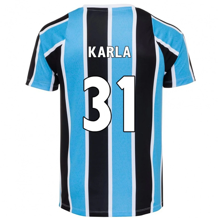 Danxen Mænd Emmily Karla #31 Hvid Blå Hjemmebane Spillertrøjer 2025/26 Trøje T-Shirt