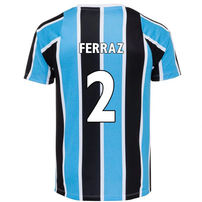 Danxen Mænd Victor Ferraz #2 Hvid Blå Hjemmebane Spillertrøjer 2025/26 Trøje T-Shirt