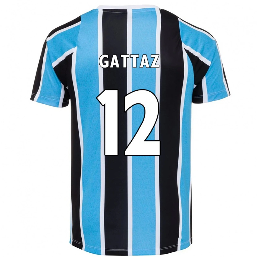 Danxen Mænd Caroline De Oliveira Saad Gattaz #12 Hvid Blå Hjemmebane Spillertrøjer 2025/26 Trøje T-Shirt