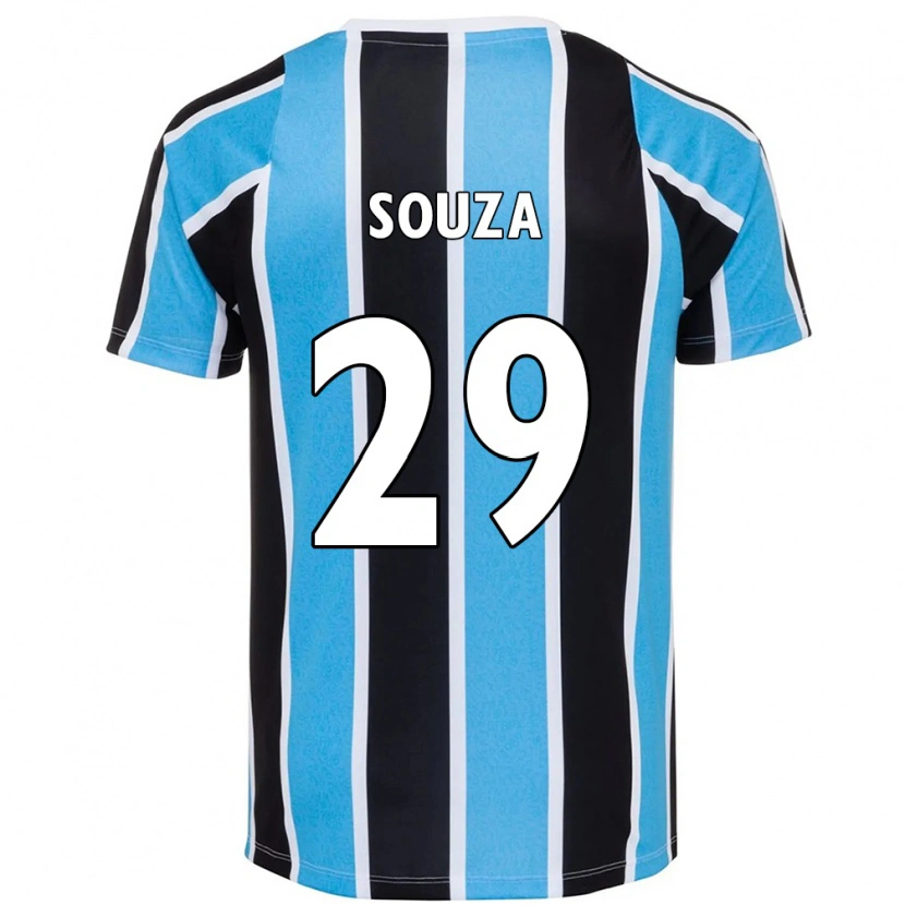 Danxen Mænd Diego Souza #29 Hvid Blå Hjemmebane Spillertrøjer 2025/26 Trøje T-Shirt