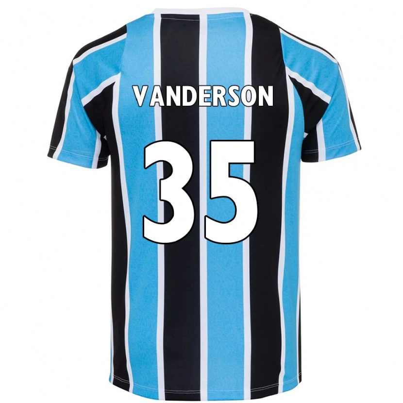 Danxen Mænd Vanderson #35 Hvid Blå Hjemmebane Spillertrøjer 2025/26 Trøje T-Shirt