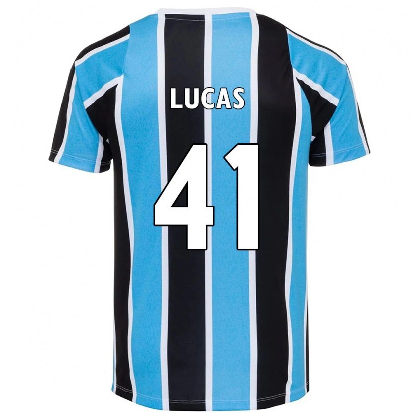 Danxen Mænd Pedro Lucas #41 Hvid Blå Hjemmebane Spillertrøjer 2025/26 Trøje T-Shirt