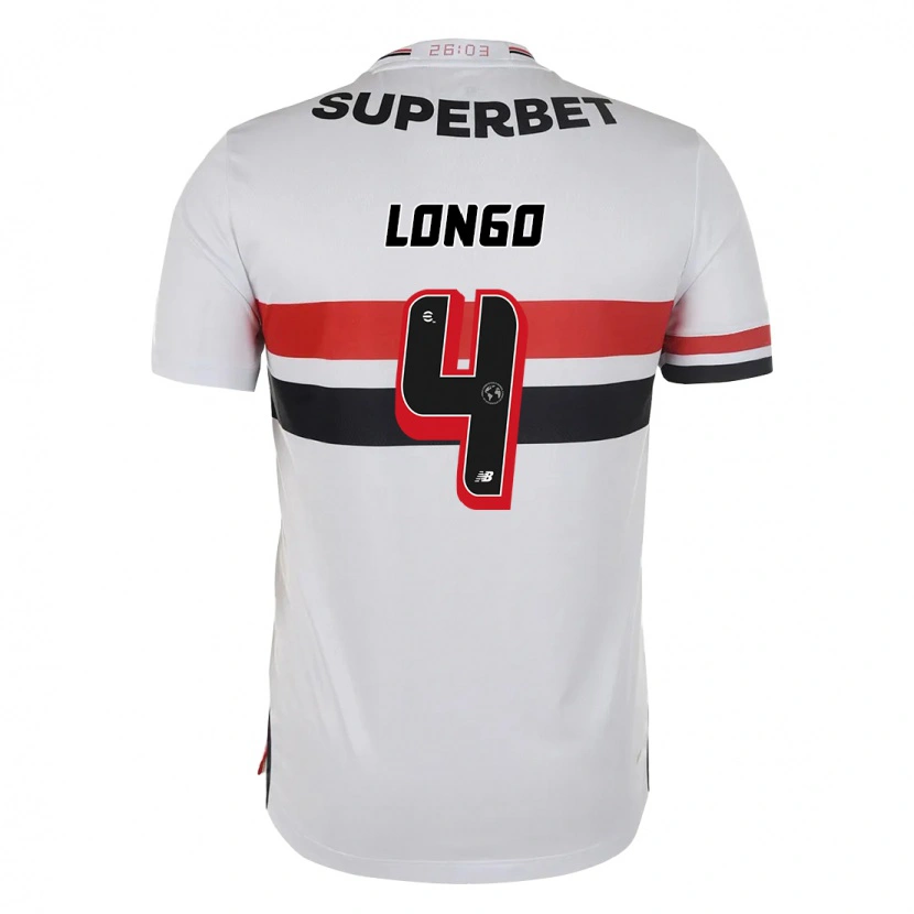 Danxen Mænd Santiago Longo #4 Sort Rød Hjemmebane Spillertrøjer 2025/26 Trøje T-Shirt