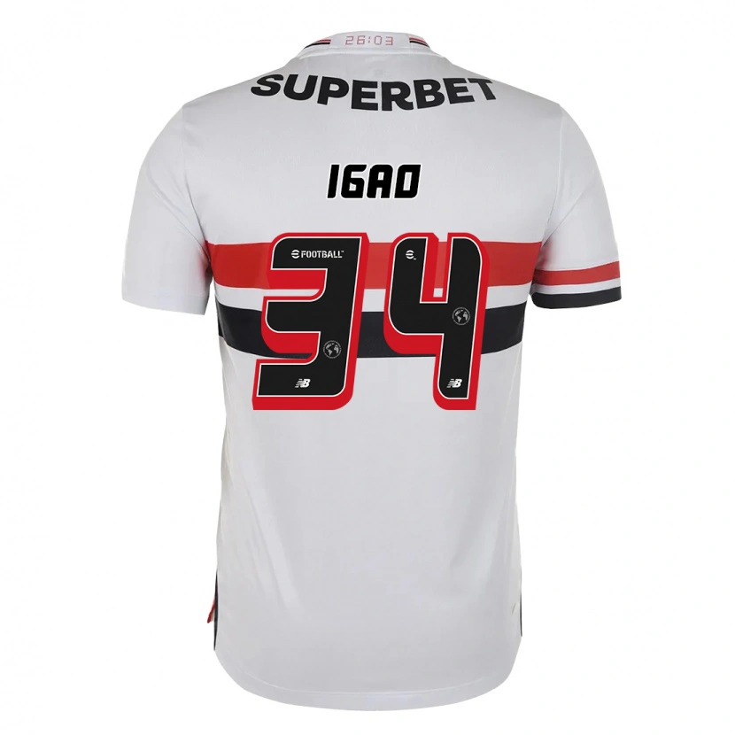 Danxen Mænd Igão #34 Sort Rød Hjemmebane Spillertrøjer 2025/26 Trøje T-Shirt