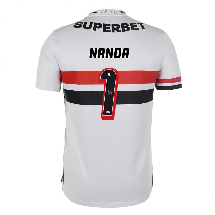 Danxen Mænd Nanda #1 Sort Rød Hjemmebane Spillertrøjer 2025/26 Trøje T-Shirt