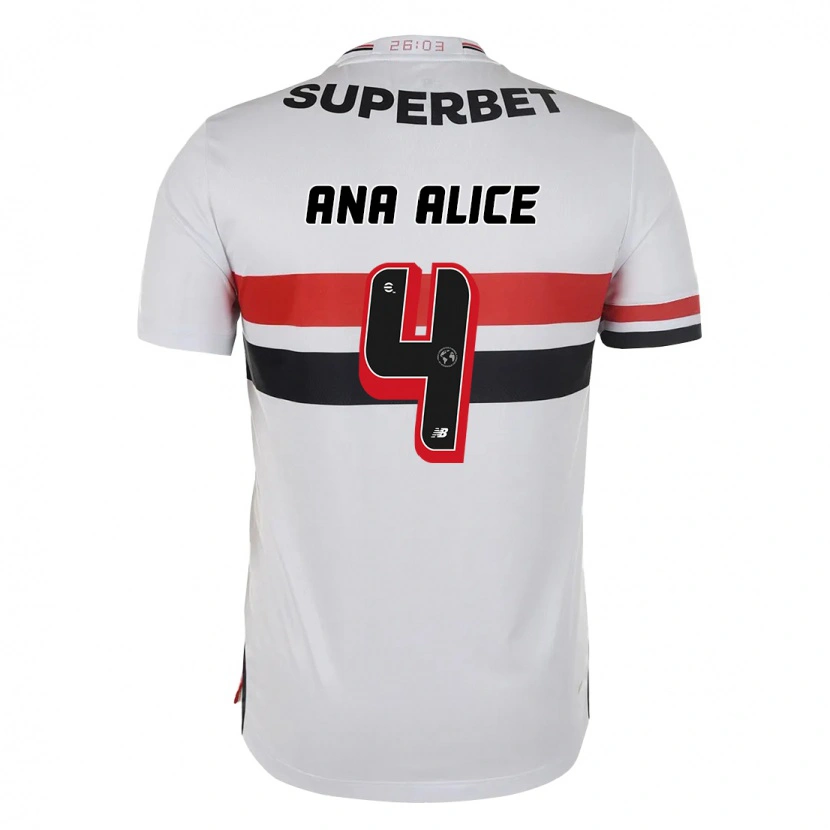 Danxen Mænd Ana Alice Luciano Da Silva #4 Sort Rød Hjemmebane Spillertrøjer 2025/26 Trøje T-Shirt