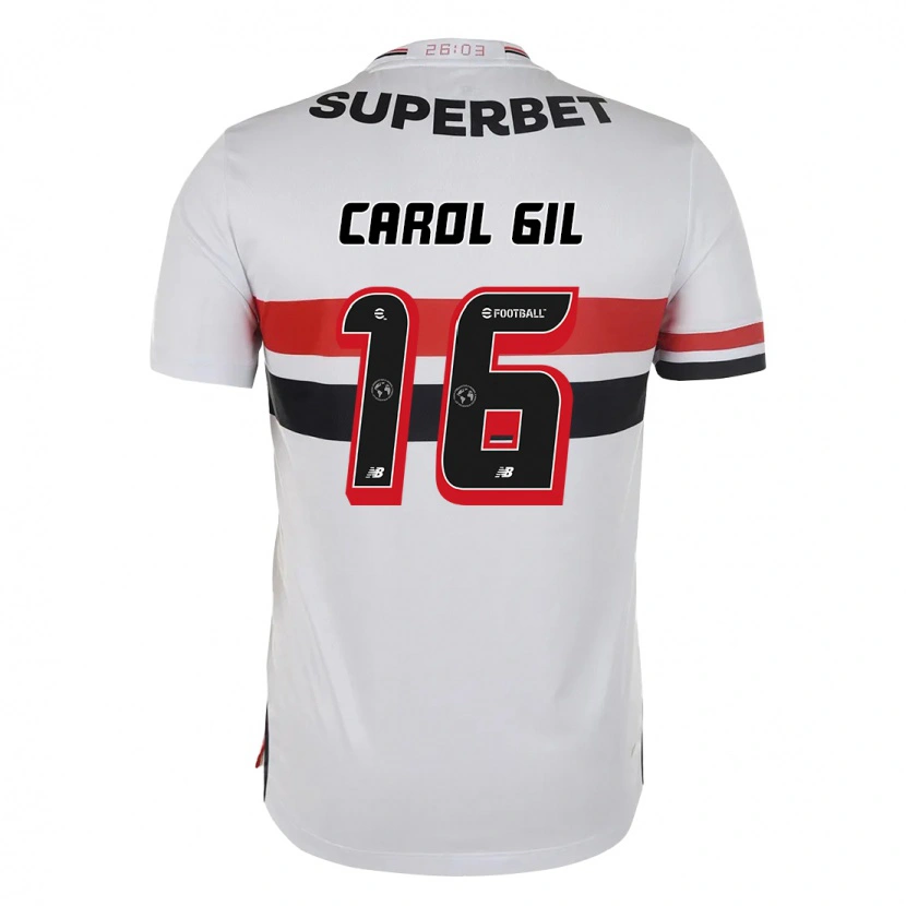 Danxen Mænd Carol Gil #16 Sort Rød Hjemmebane Spillertrøjer 2025/26 Trøje T-Shirt