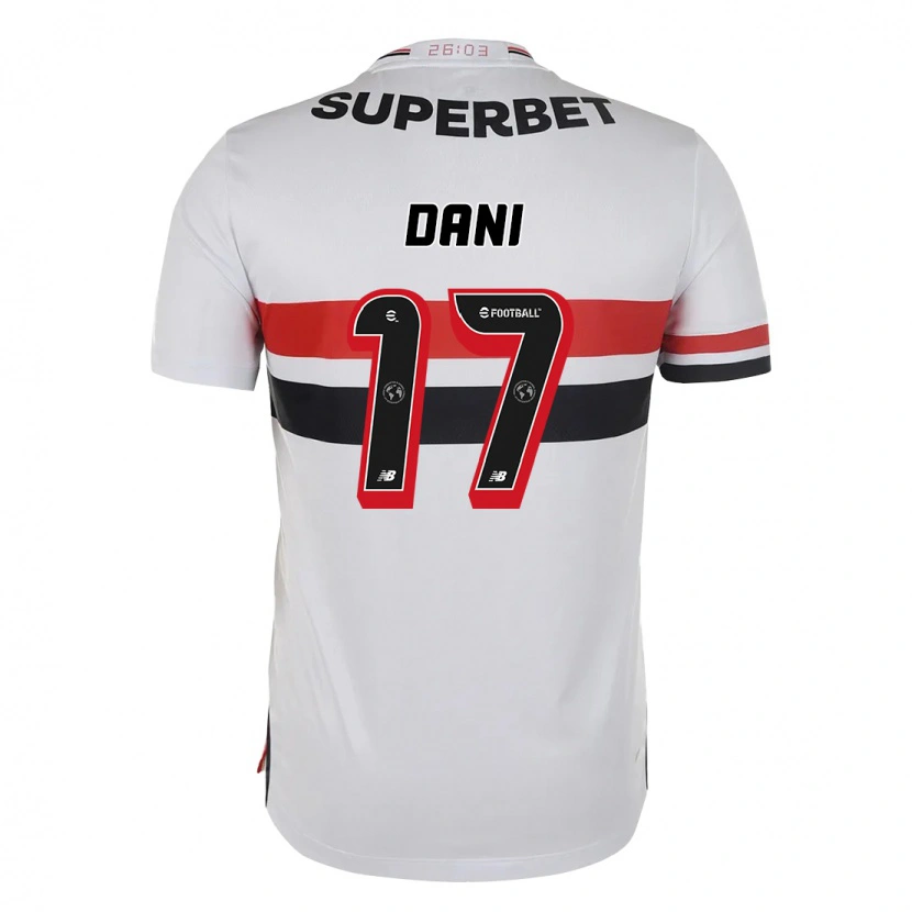 Danxen Mænd Dani #17 Sort Rød Hjemmebane Spillertrøjer 2025/26 Trøje T-Shirt