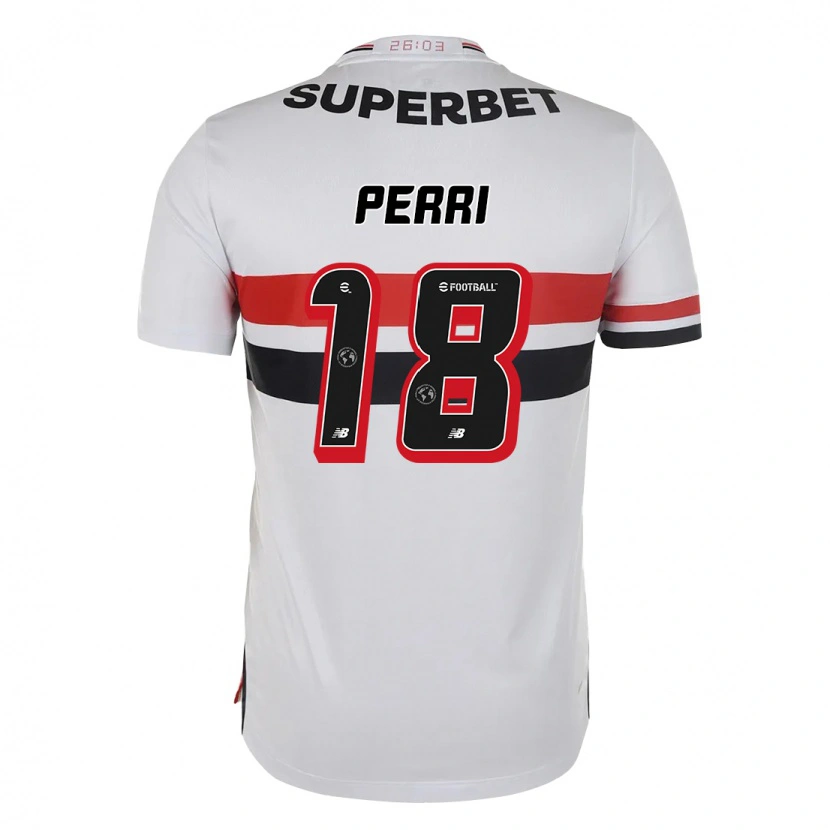 Danxen Mænd Lucas Perri #18 Sort Rød Hjemmebane Spillertrøjer 2025/26 Trøje T-Shirt