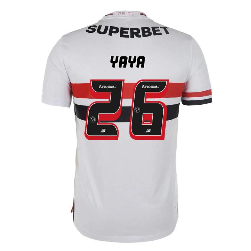Danxen Mænd Yaya #26 Sort Rød Hjemmebane Spillertrøjer 2025/26 Trøje T-Shirt