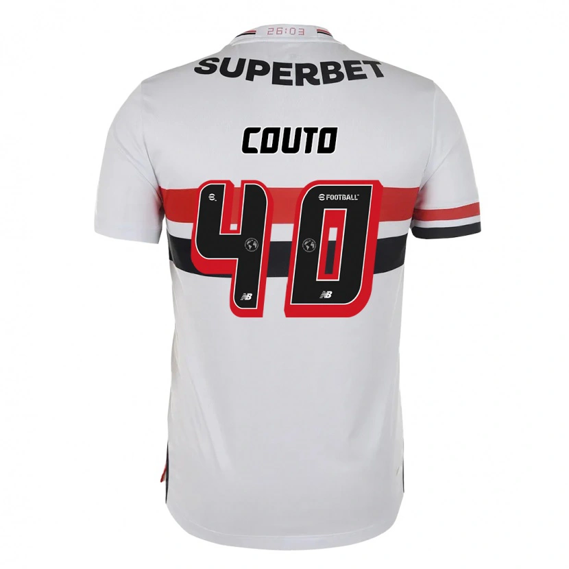Danxen Mænd Thiago Couto #40 Sort Rød Hjemmebane Spillertrøjer 2025/26 Trøje T-Shirt
