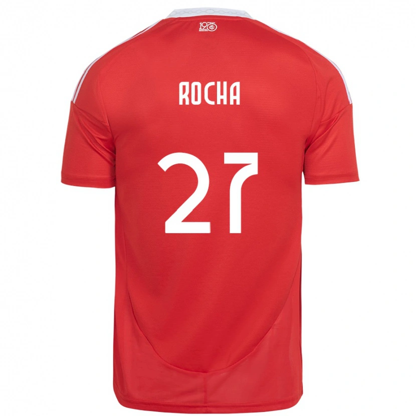 Danxen Mænd Kaique Rocha #27 Hvid Rød Hjemmebane Spillertrøjer 2025/26 Trøje T-Shirt