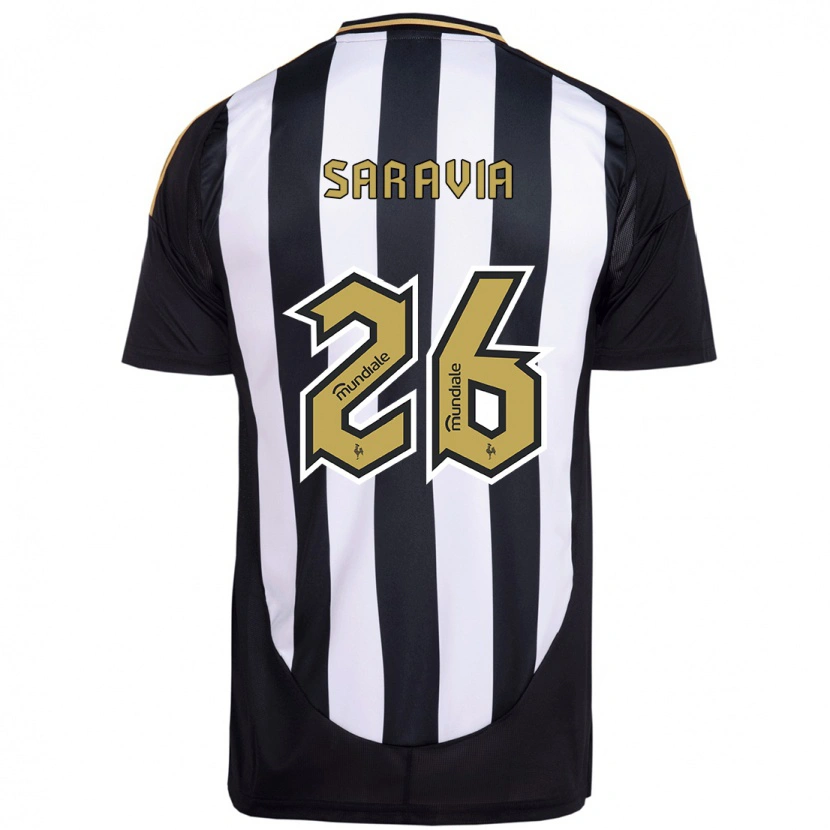 Danxen Mænd Renzo Saravia #26 Off White Hjemmebane Spillertrøjer 2025/26 Trøje T-Shirt
