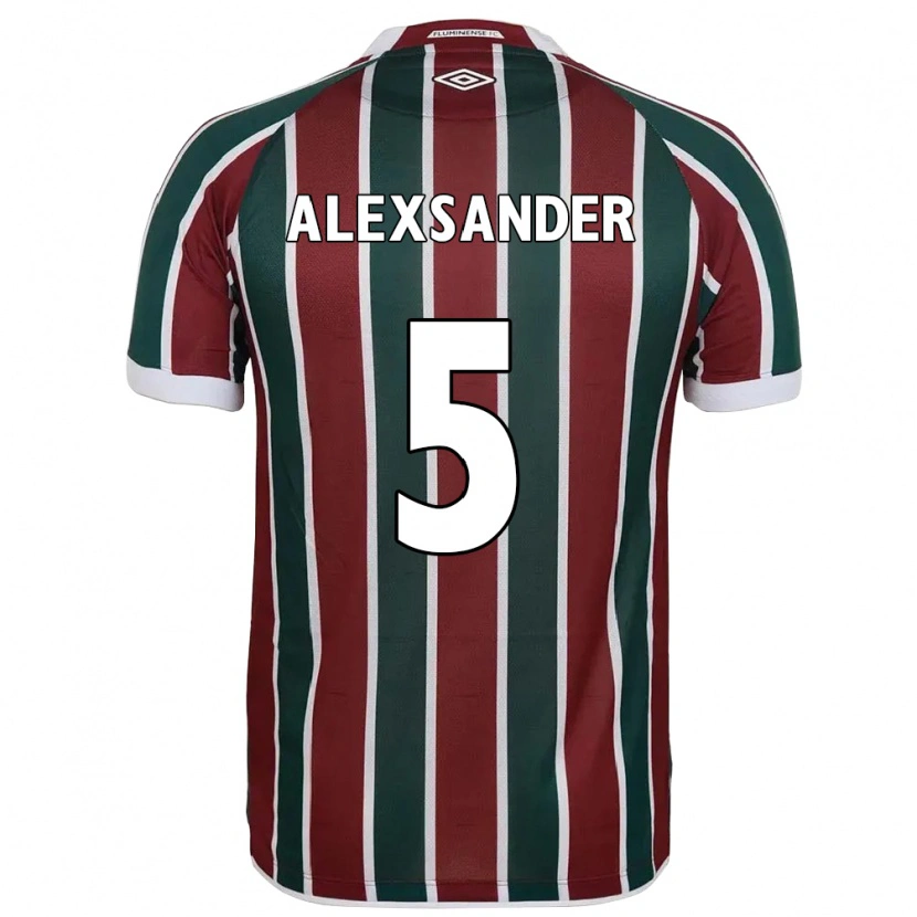 Danxen Mænd Alexsander #5 Hvid Grøn Maroon Hjemmebane Spillertrøjer 2025/26 Trøje T-Shirt