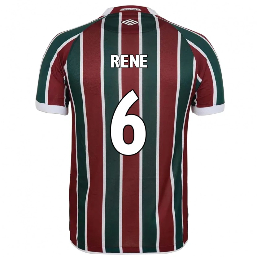 Danxen Mænd Renê #6 Hvid Grøn Maroon Hjemmebane Spillertrøjer 2025/26 Trøje T-Shirt