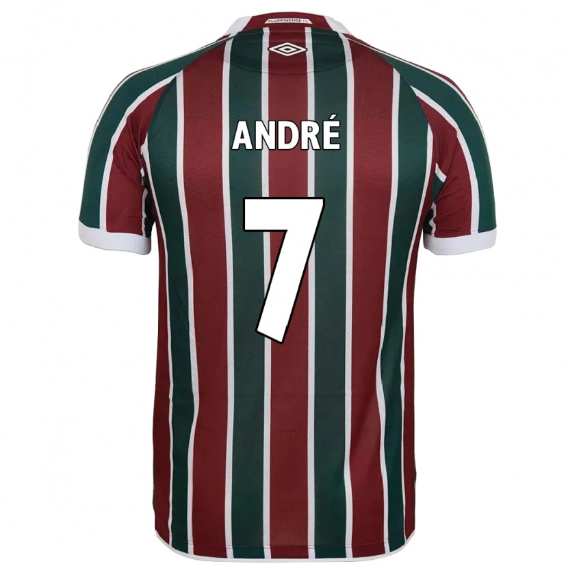 Danxen Mænd André #7 Hvid Grøn Maroon Hjemmebane Spillertrøjer 2025/26 Trøje T-Shirt