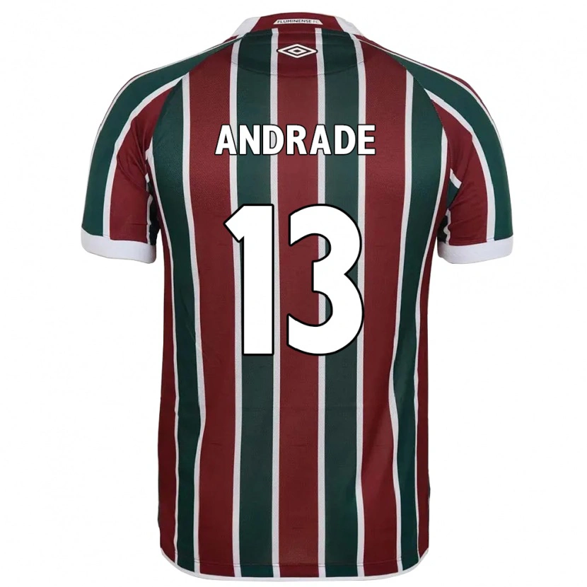 Danxen Mænd Felipe Andrade #13 Hvid Grøn Maroon Hjemmebane Spillertrøjer 2025/26 Trøje T-Shirt