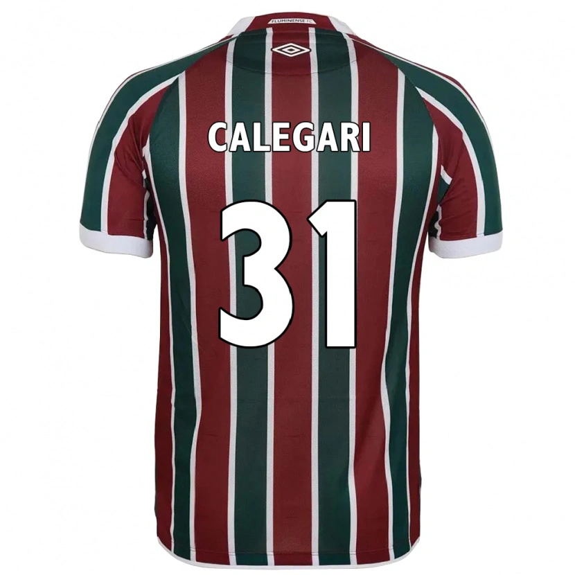 Danxen Mænd Calegari #31 Hvid Grøn Maroon Hjemmebane Spillertrøjer 2025/26 Trøje T-Shirt