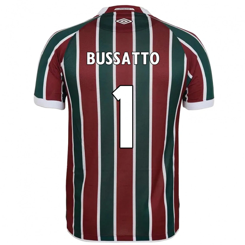 Danxen Mænd Letícia Bussatto #1 Hvid Grøn Maroon Hjemmebane Spillertrøjer 2025/26 Trøje T-Shirt