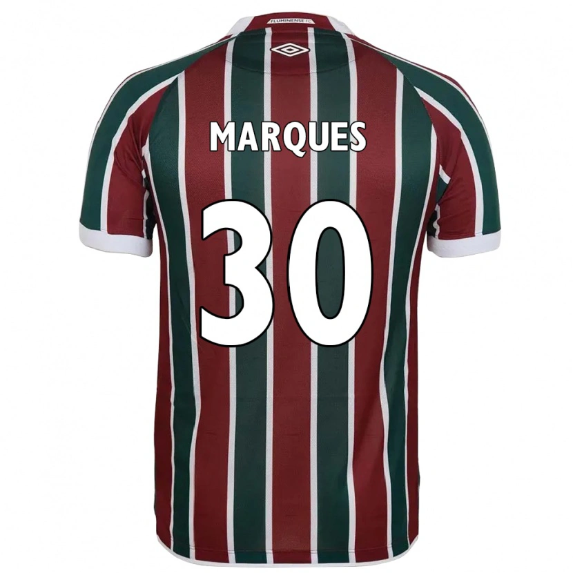 Danxen Mænd Vero Marques #30 Hvid Grøn Maroon Hjemmebane Spillertrøjer 2025/26 Trøje T-Shirt