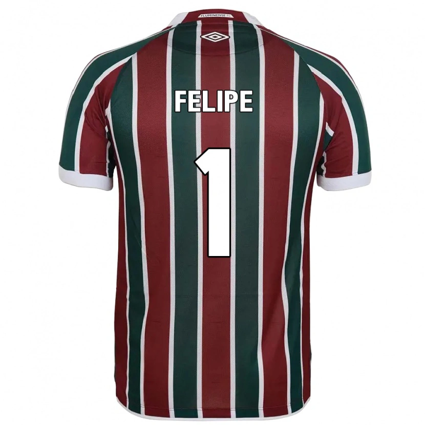 Danxen Mænd Marcos Felipe #1 Hvid Grøn Maroon Hjemmebane Spillertrøjer 2025/26 Trøje T-Shirt