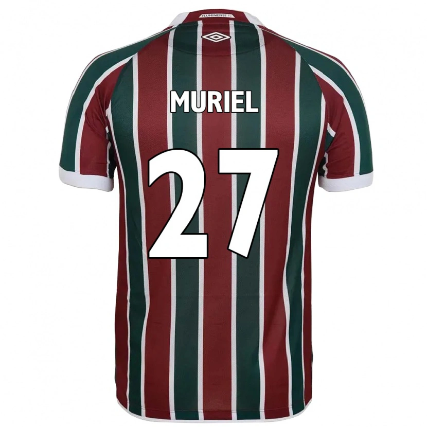 Danxen Mænd Muriel #27 Hvid Grøn Maroon Hjemmebane Spillertrøjer 2025/26 Trøje T-Shirt