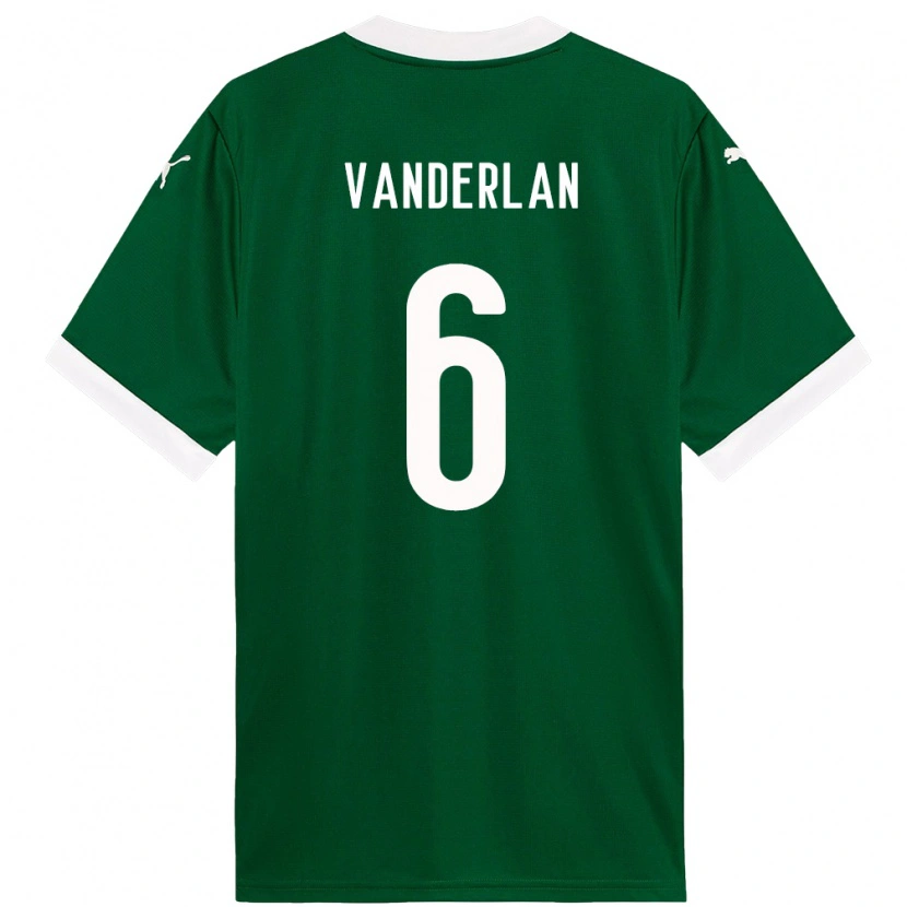 Danxen Mænd Vanderlan #6 Hvid Grøn Hjemmebane Spillertrøjer 2025/26 Trøje T-Shirt