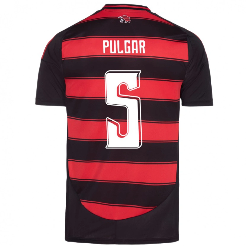 Danxen Mænd Erick Pulgar #5 Hvid Rød Hjemmebane Spillertrøjer 2025/26 Trøje T-Shirt