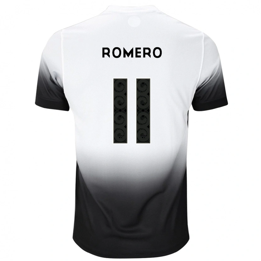 Danxen Mænd Ángel Romero #11 Sort Hvid Hjemmebane Spillertrøjer 2025/26 Trøje T-Shirt
