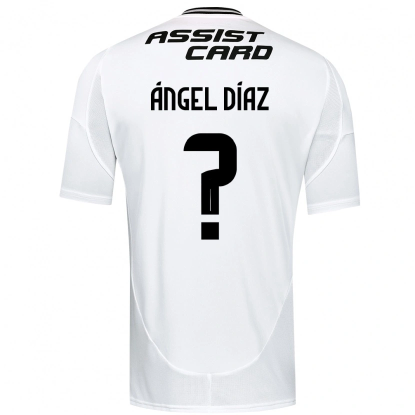 Danxen Mænd Ángel Díaz #0 Sort Hvid Hjemmebane Spillertrøjer 2025/26 Trøje T-Shirt