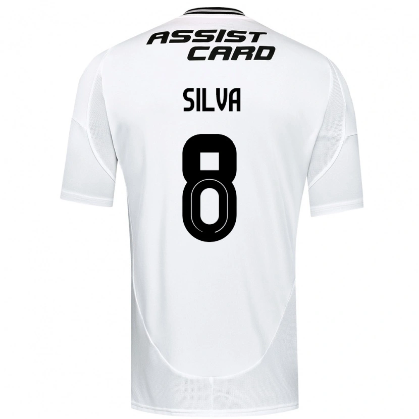 Danxen Mænd Bastián Silva #8 Sort Hvid Hjemmebane Spillertrøjer 2025/26 Trøje T-Shirt
