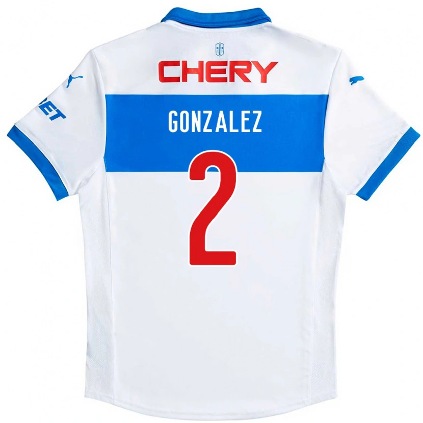 Danxen Mænd Daniel González #2 Royal Blå Hvid Hjemmebane Spillertrøjer 2025/26 Trøje T-Shirt