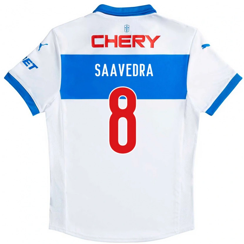 Danxen Mænd Ignacio Saavedra #8 Royal Blå Hvid Hjemmebane Spillertrøjer 2025/26 Trøje T-Shirt